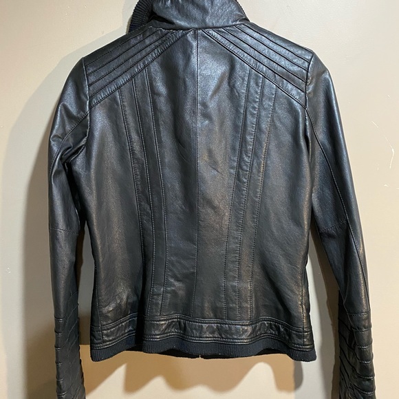Black Danier Leather Jacket - Picture 4 of 5